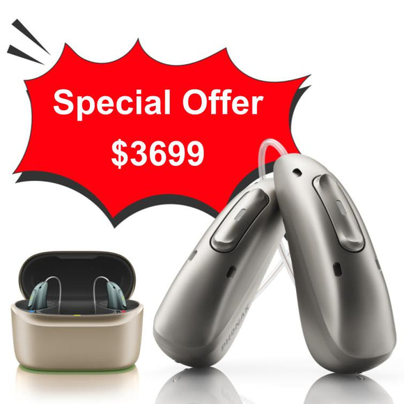 Limited-Time Offer: 2x Phonak Audéo Infinio Ultra 90 + ChargerGO