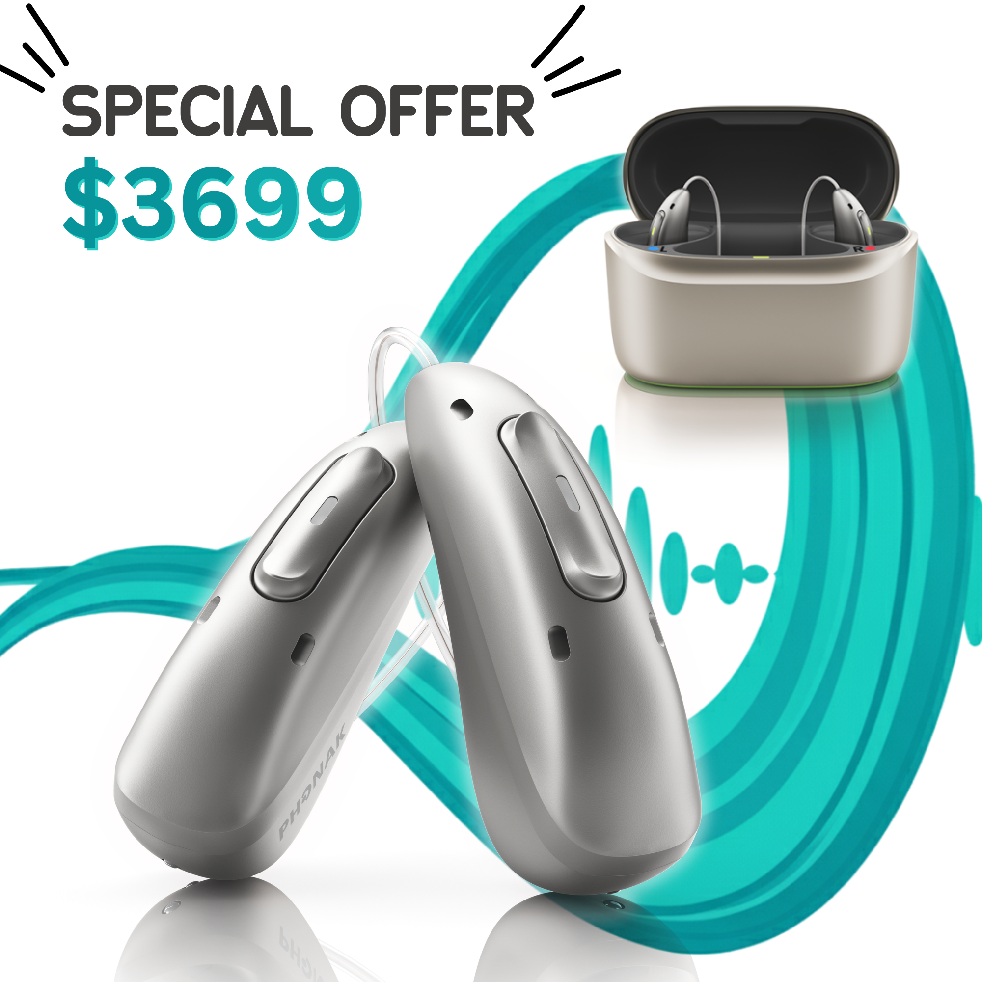 Limited-Time Offer: 2x Phonak Audéo Infinio Ultra 90 + ChargerGO